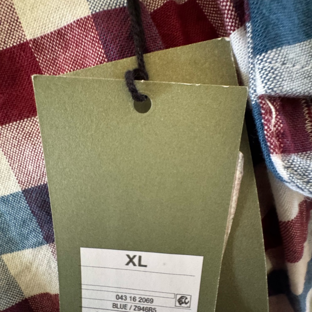 Goodfellow & Co Red and Blue Checkered Shirt